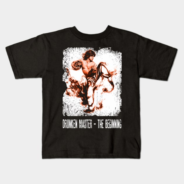 Mastering Kung Fu Drunken's Origin Kids T-Shirt by GodeleineBesnard